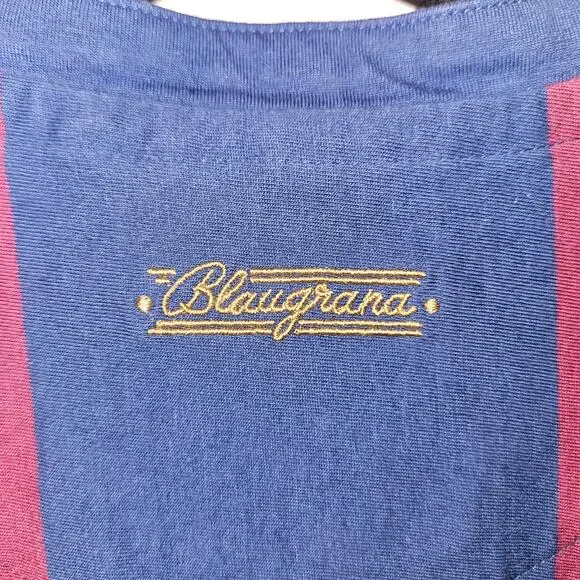 Coolligan “Blaugrana” Retro Football Shirt – Barcelona Tribute – Size L - Picture 3 of 7